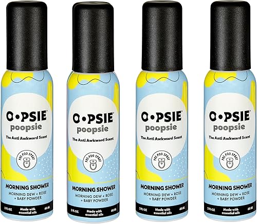 Miniatura 13 de Oopsie Poopsie Spray Pre Poop – Paquete de 4 aerosoles naturales para inodoros para baños, atrapa olores y elimina la vergüenza, 2 onzas
