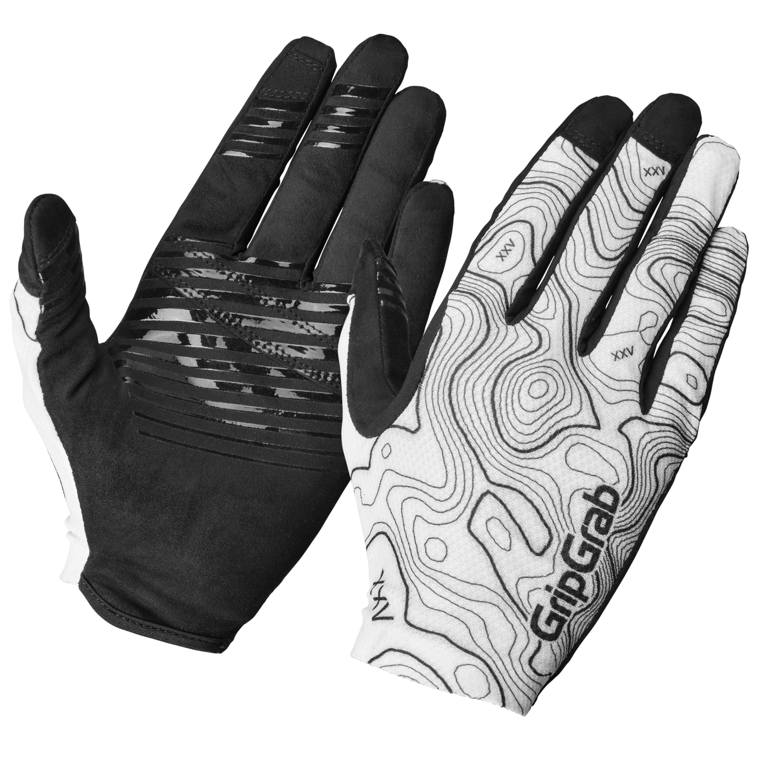 GripGrab Rebel Full Finger Summer Mountain Bike Gloves Unpadded MTB Gravel Bike Cycling Gloves Anti-Slip Off-Road Glove