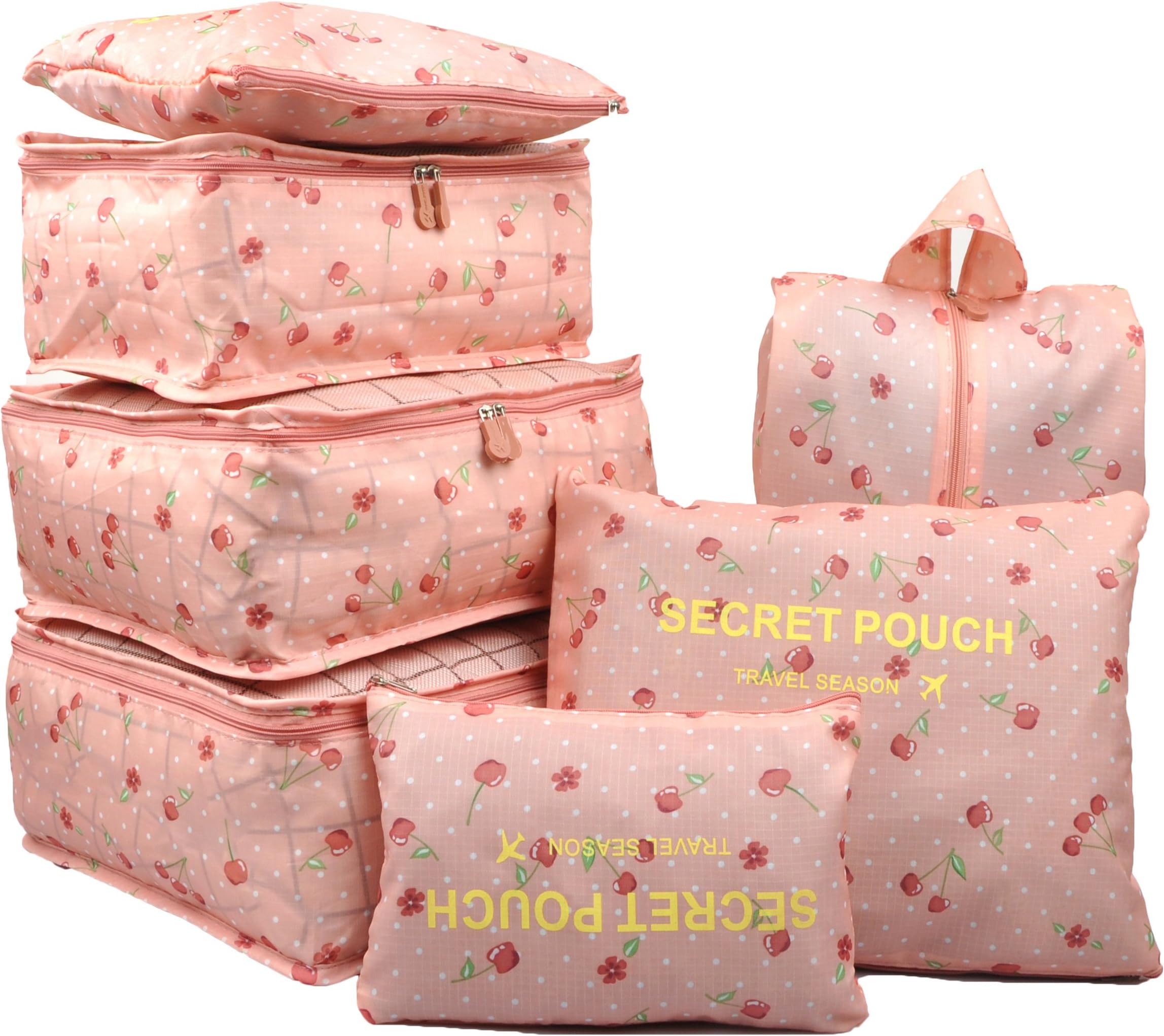 Txobag7-Piece Packing Cube Set- Travel Luggage Packing Organizers with Shoe Bag