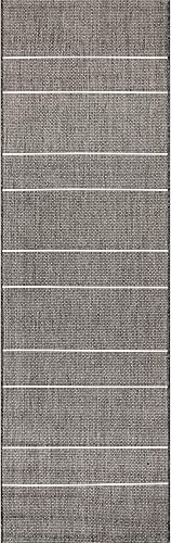 Miniatura 7 de nuLOOM Alfombra de rendimiento para exteriores de 2 x 8 pies, certificado OEKO-TEX, resistente a la intemperie, alto tráfico, patio, balcón