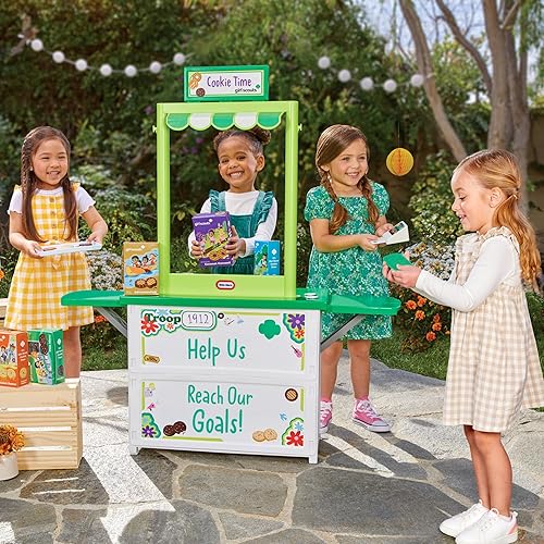 Miniatura 2 de Little Tikes Cabina de galletas Girl Scout con 19 accesorios, juguete de simulación de venta de galletas, para interiores y exteriores, para niños a