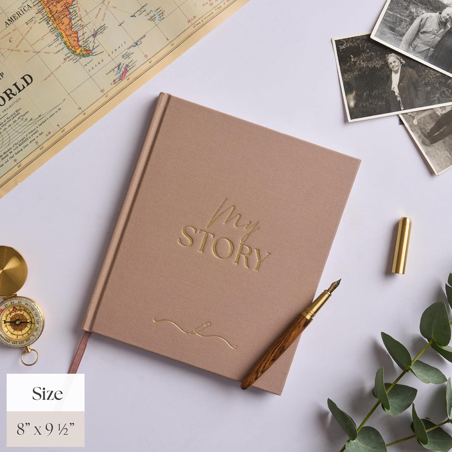 Bibi & Beau Legacy Story Journal – My Life in Writing | Guided Memory Book for Grandma, Grandpa, Mom, Dad | Thoughtful Keepsake Gift to Fill Out (Taupe) - Image 9