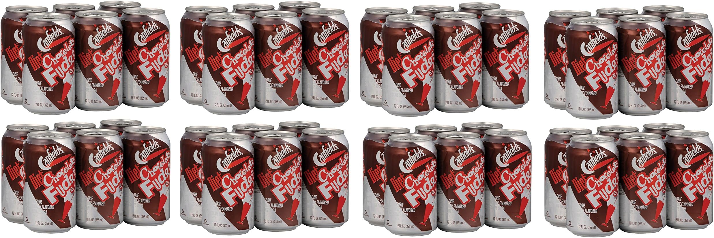 Canfield's Soda Chocolate Fudge Diet, 8 Pack of 6 (48 Individual Cans)
