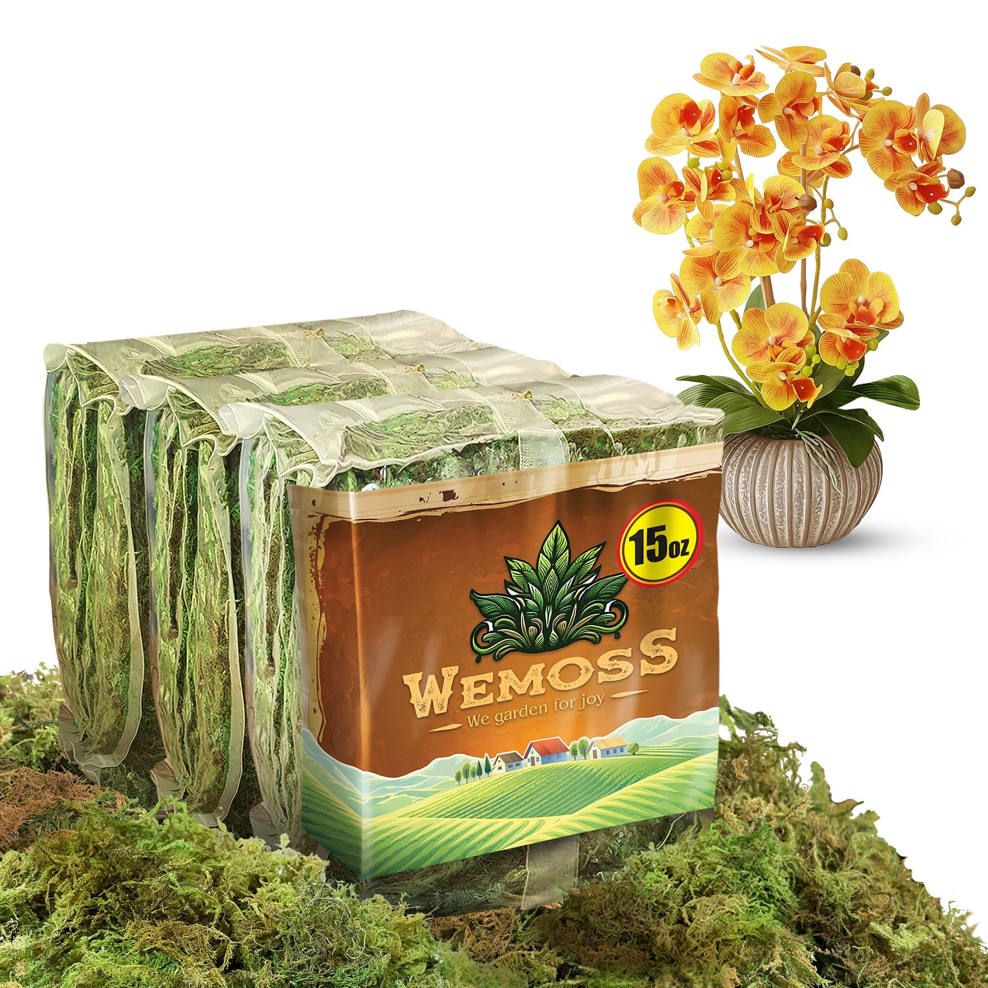 Amazon.com: WEMOSS Natural Moss for Plants Indoor, Dried Moss for