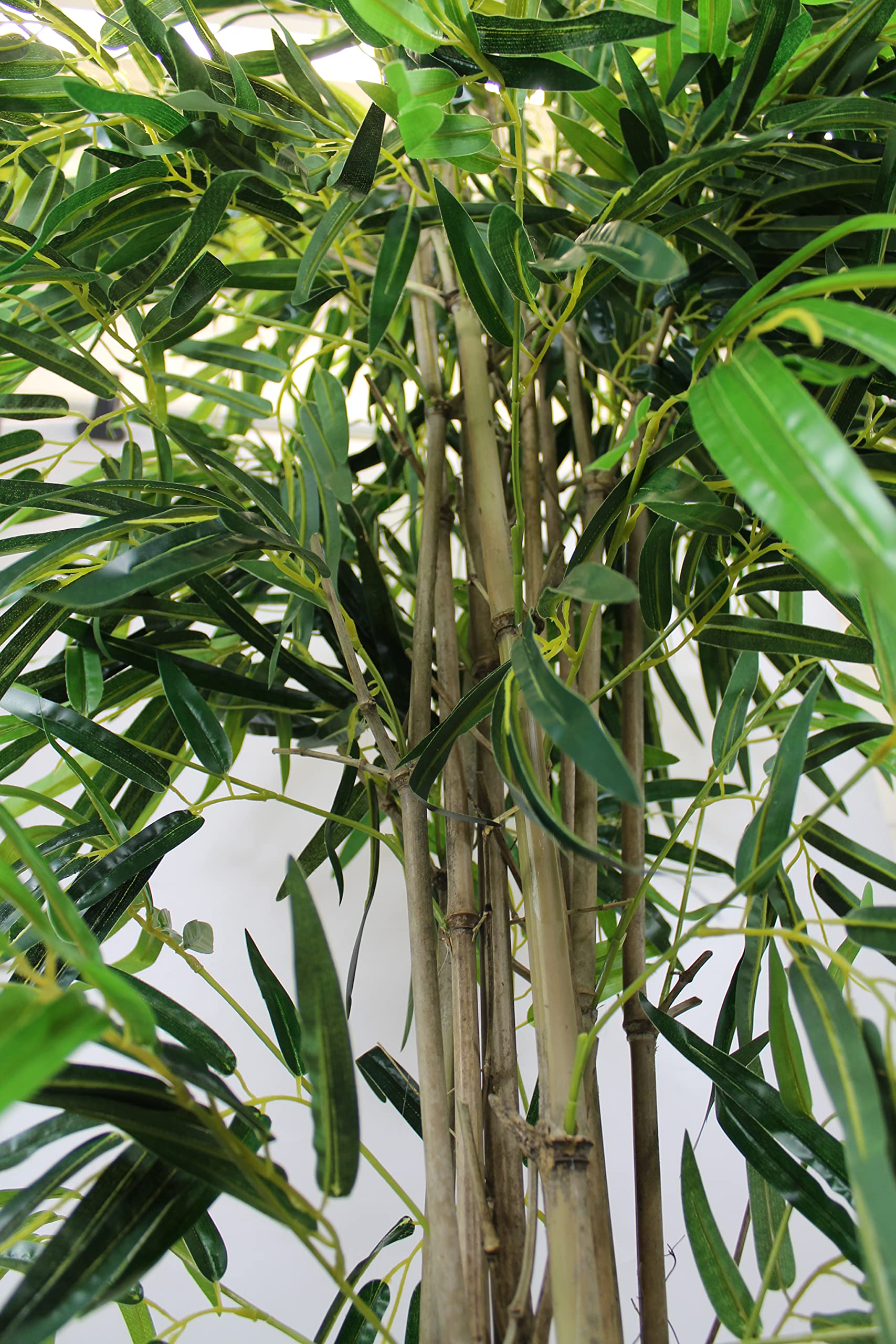 Amazon.de: Groer knstlicher Bambus 190 cm Deluxe Kunstpflanze mit  Naturbambusstmmen knstliche Pflanze Sichtschutz Raumtrenner