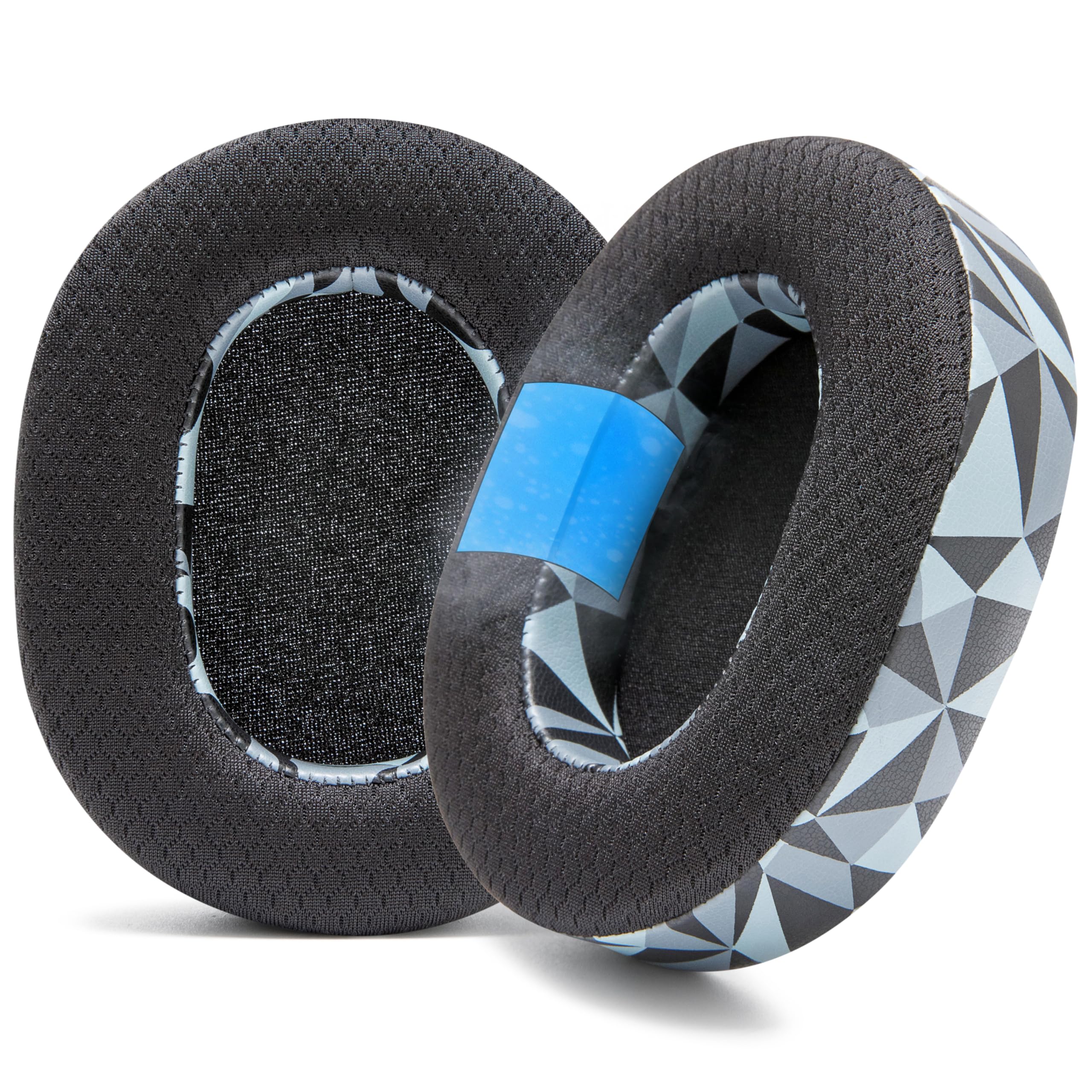 WC Freeze Blackshark V2 Pro 2023 - Cooling Gel Earpads by Wicked Cushions Only (Does not fit Old Blackshark V2 Pro) - Boost Comfort, Thickness, & Sound Isolation for Epic Gaming | Geo Grey