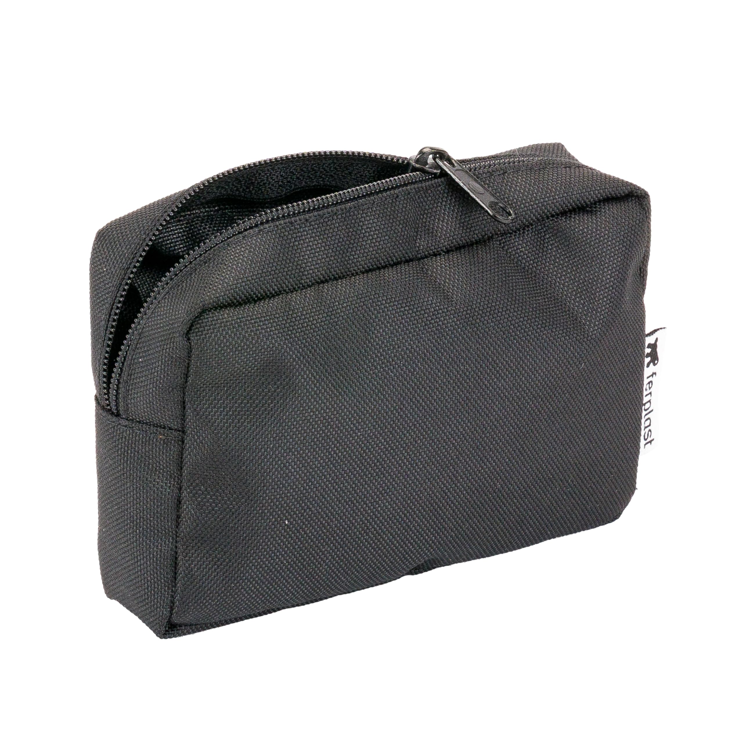 Ferplast Correa para Perro Freetime Running, Completa con cinturón y Bolsa de Almacenamiento, Extremo elástico, Ø 70÷130 cm, Gris