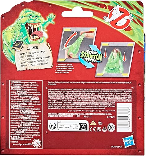 Miniatura 9 de Ghostbusters Fright Features Trevor Spengler Figura de acción con Ecto-Stretch Tech Slimer Ghost Toy Accessory, juguetes para niños a partir de 4