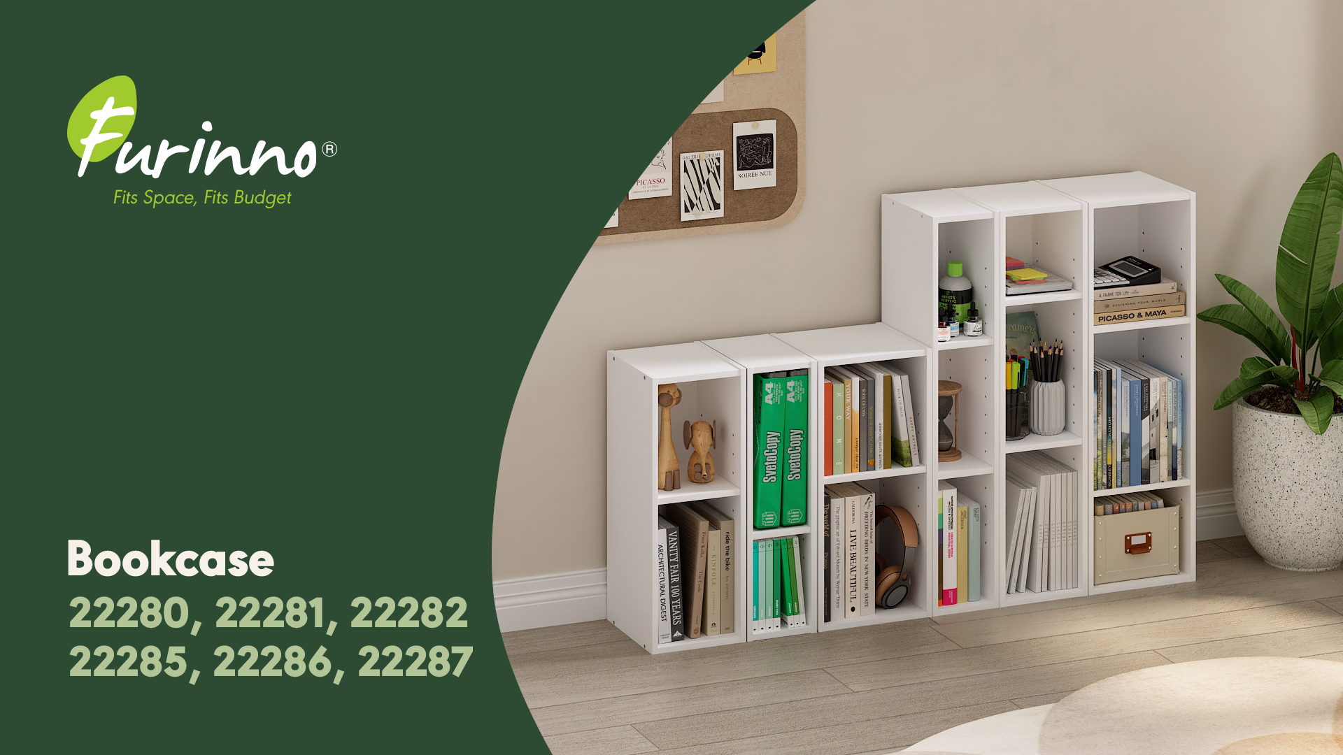 Amazon.com: Furinno Fulda Book Shelf, 2-Tier Narrow Bookshelf