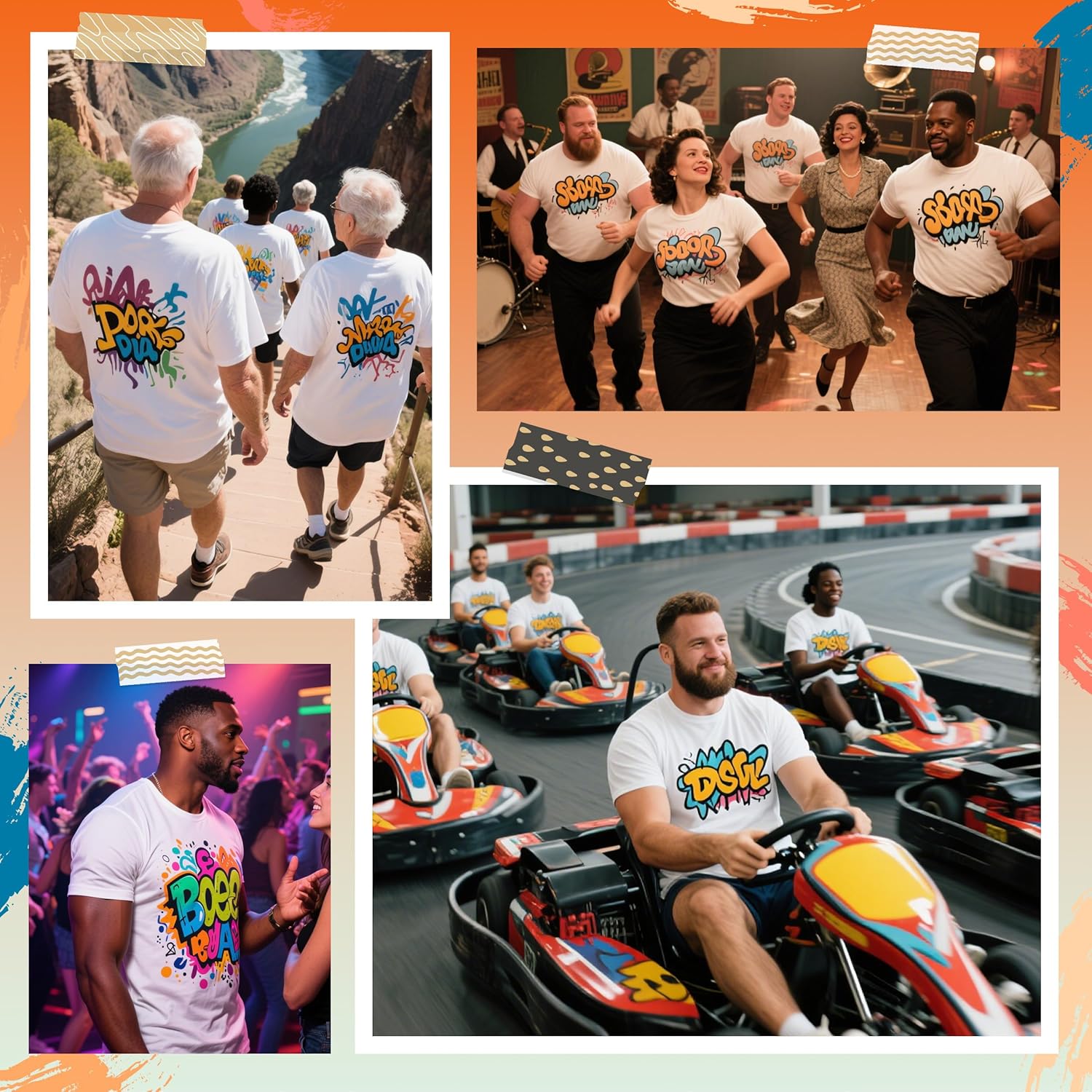 Joyclub 5 Pack Sublimation Blanks Bulk Wholesale White Polyester T Shirts for Heat Transfer Unisex Crew Neck Short Sleeve DIY - Image 2