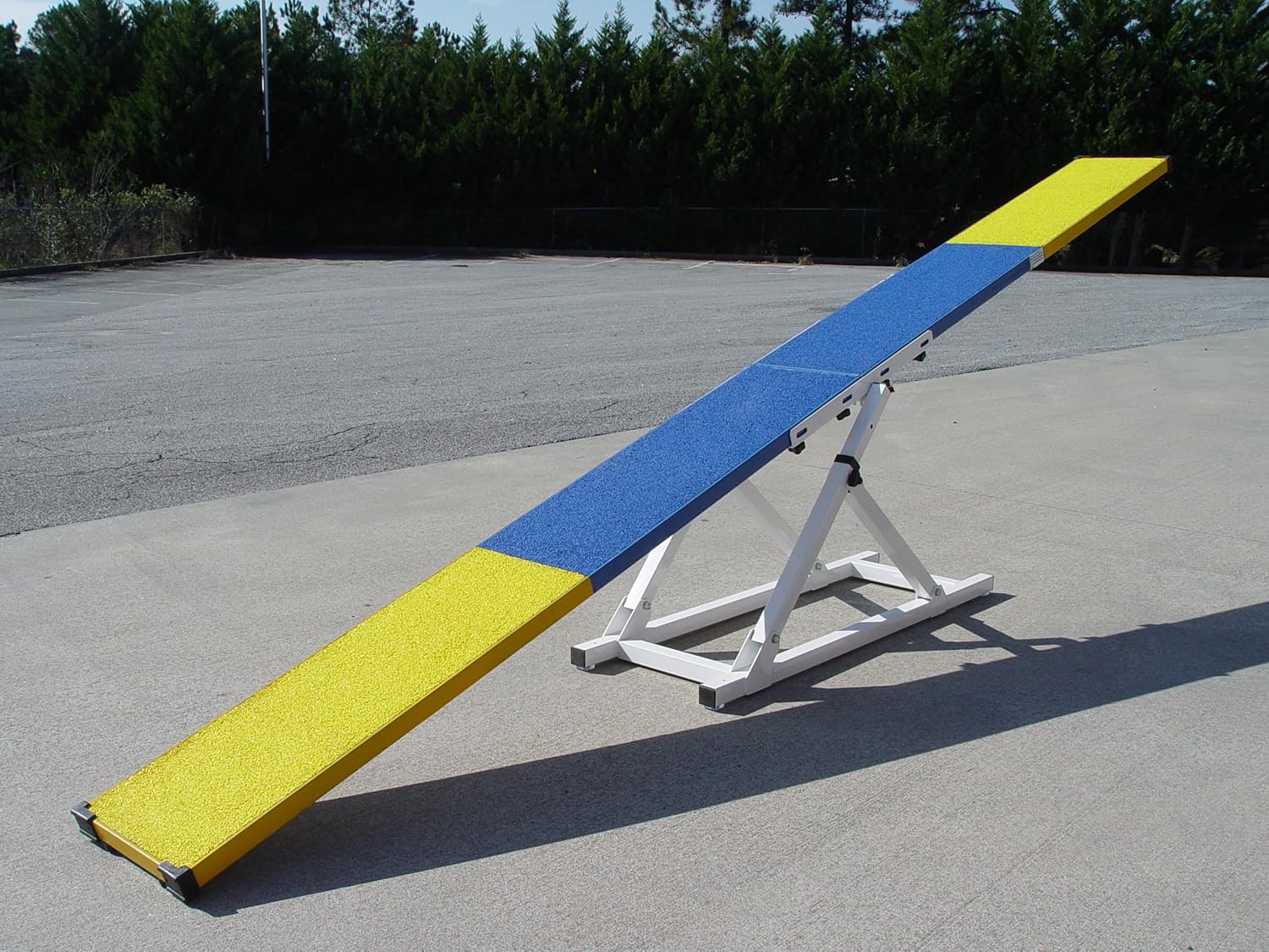 DogSport 12' Rubber Top See-Saw in Blue, 7533R