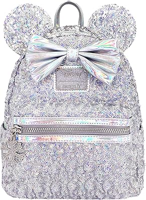 X LASR Exclusive Disney Holographic Sequin Minnie Mini Backpack