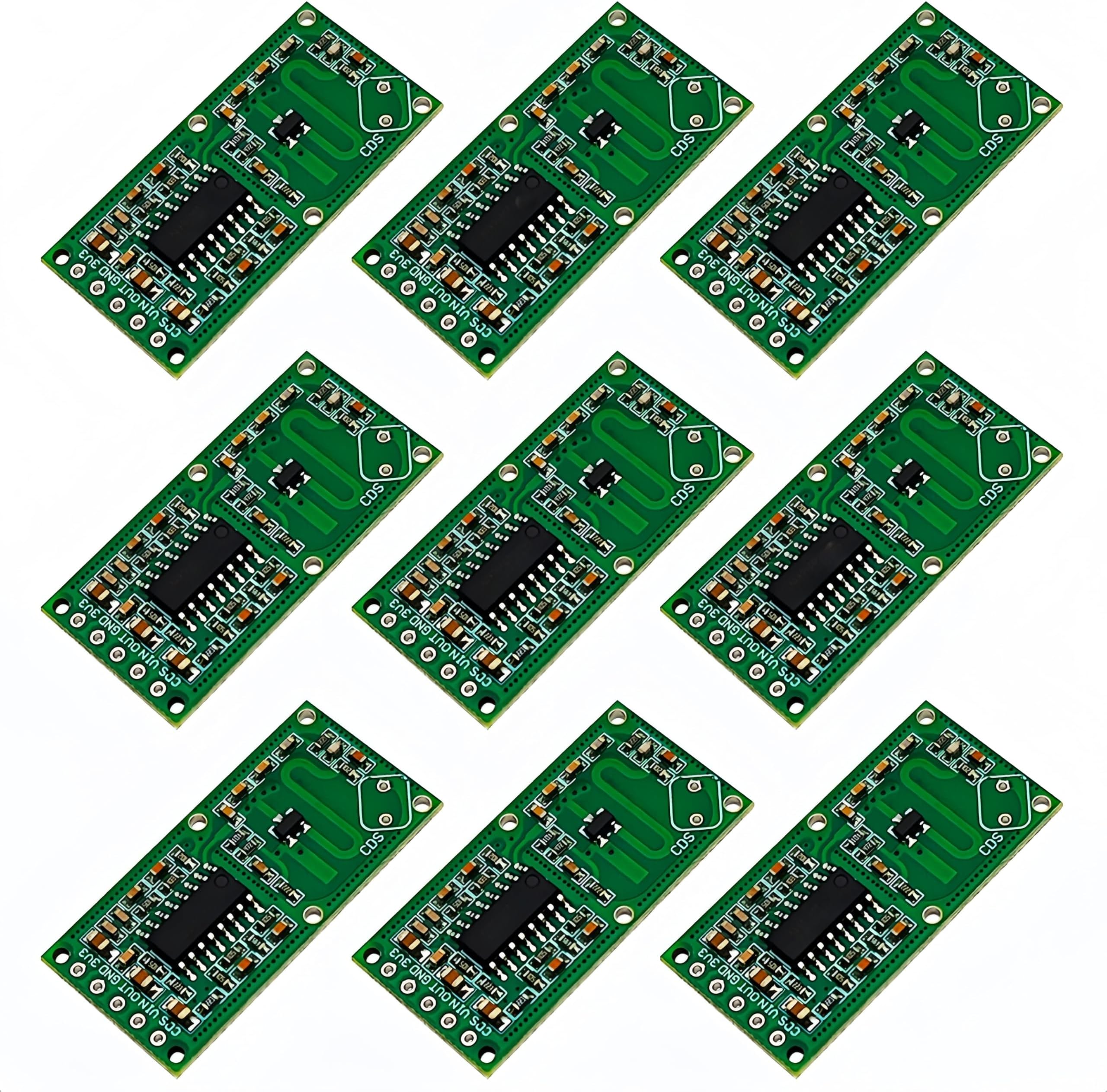 9PCS RCWL-0516 Microwave Radar Sensor Motion Detection Sensor Induction Switch Module Detection Distance 5-8m