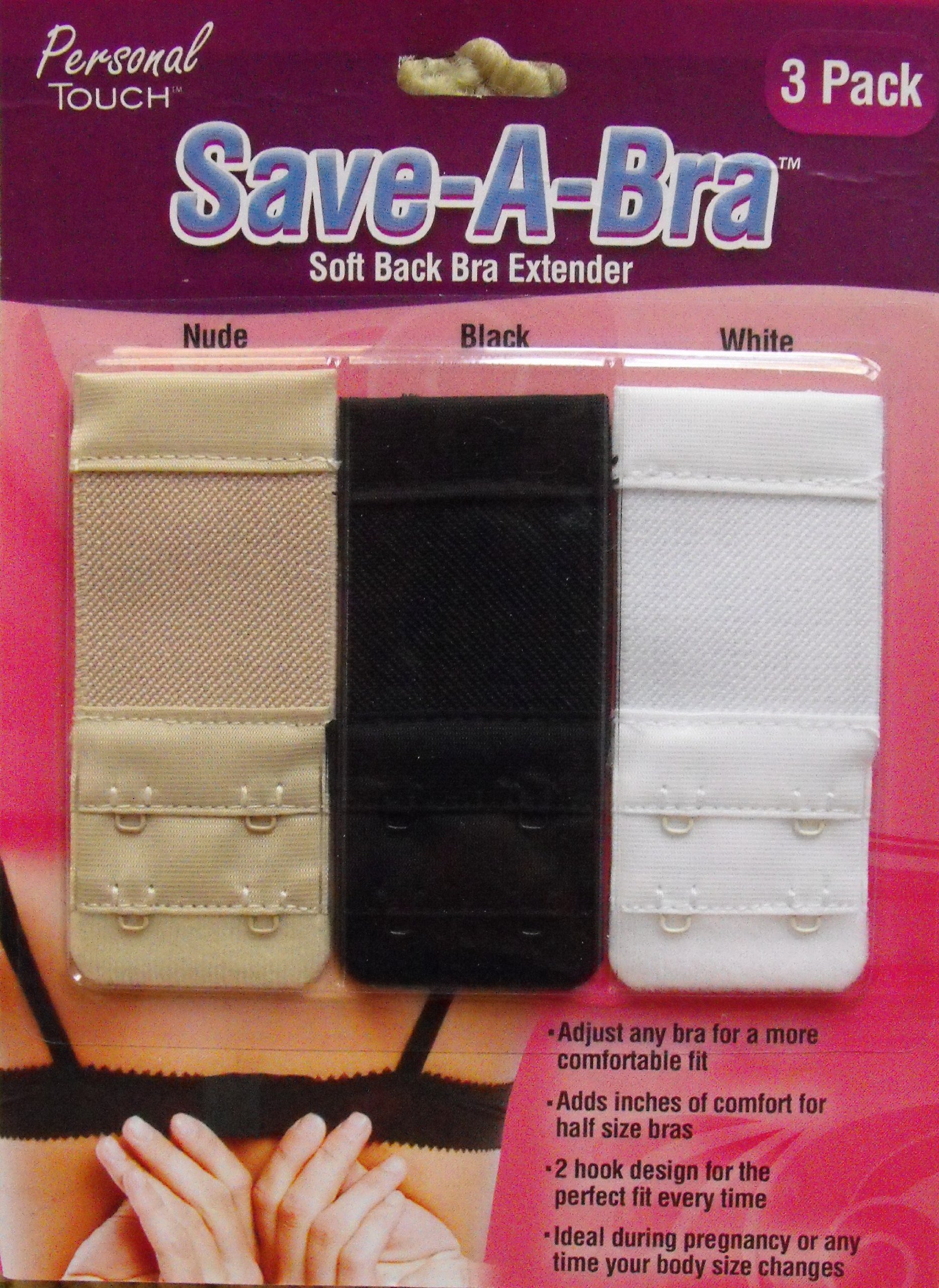 Save a Bra Soft Back Bra Extender 3 Pk