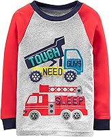 Vista 2 de Simple Joys by Carter's Conjunto de pijama de algodón de 6 piezas para niño