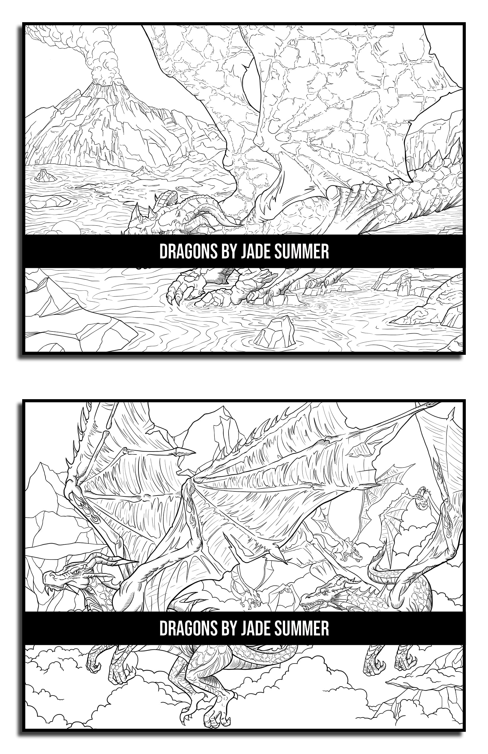 Dragons: An Adult Coloring Book with Mythical Fantasy Creatures and Epic Fantasy Scenes for Dragon Lovers - Image 7