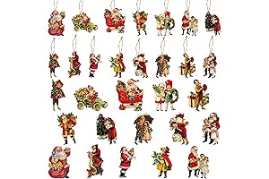 L1rabe Christmas Wooden Hanging Ornaments