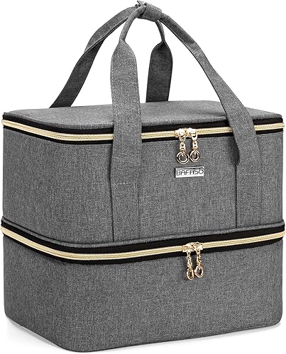 Miniatura 1 de BAFASO Almacenamiento de esmalte de uñas con capacidad para 40 botellas (0.5 fl oz - 0.5 onzas líquidas) y una lámpara de uñas, estuche de