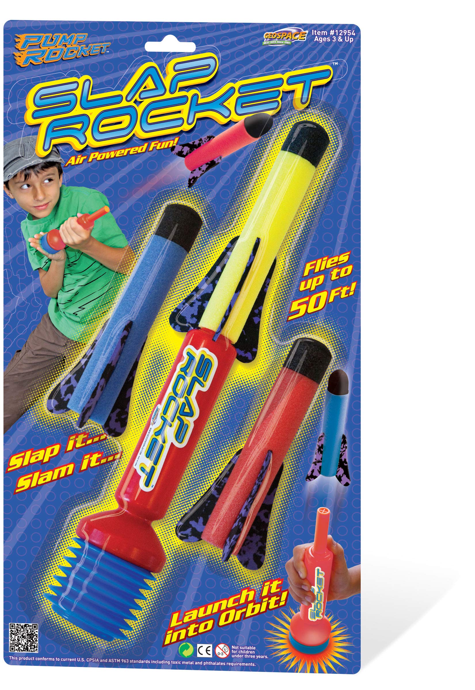 Amazon.com: Geospace The Original E-Z Launch Slap Rocket from Pump ...