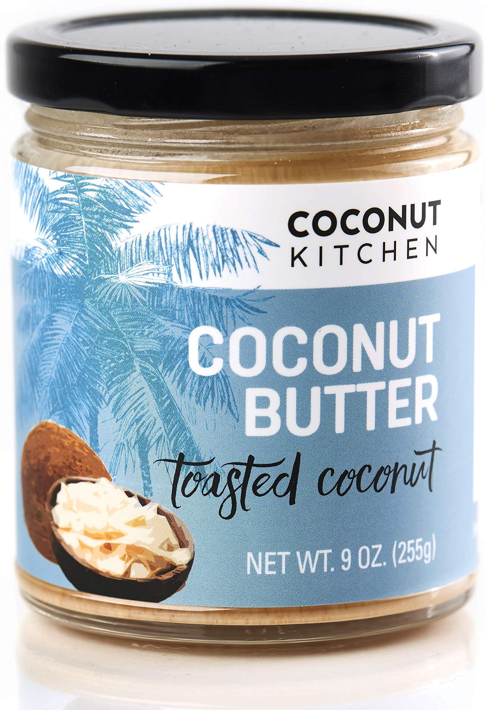Coconut Kitchen Toasted Coconut Butter – 9oz Stevia Sweetened Organic Coconut Cream – No Soy, Gluten or Dairy – Ideal for Paleo, Keto, Vegan Recipes – Delicious Flavor and Creamy Texture