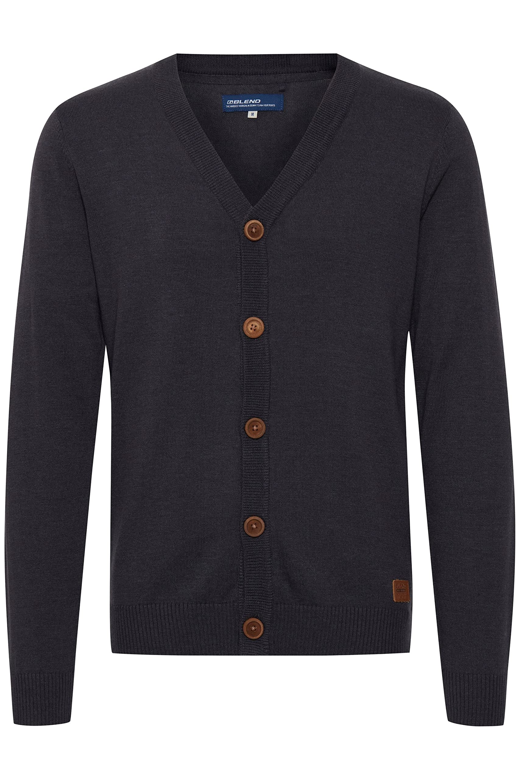 Lange cardigan, A-lijn, V-hals, knoopsluiting | Cardigan | Cardigans