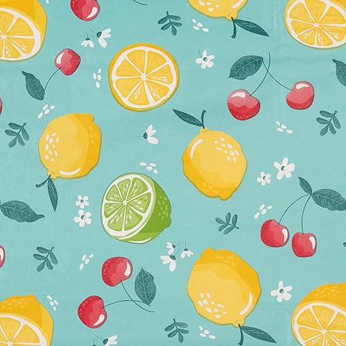 Miniatura 2 de EVERYDAY LUXURIES Mantel ovalado impermeable de 52 x 70 pulgadas, resistente a las manchas y a las arrugas, decorativo de vinilo de calibre 3.6