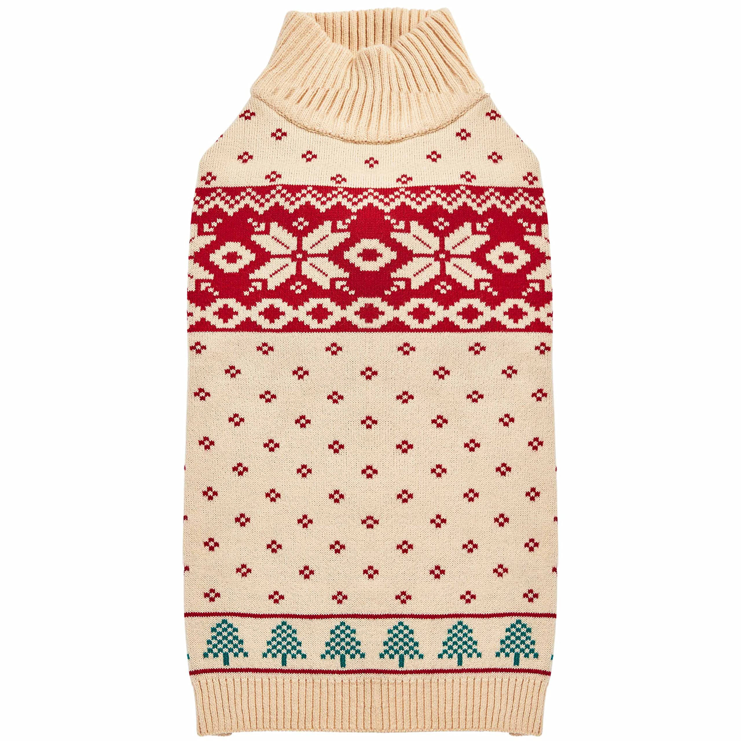 Pull de Noël pour chien Blueberry Pet beige un cocon de douceur pour votre animal