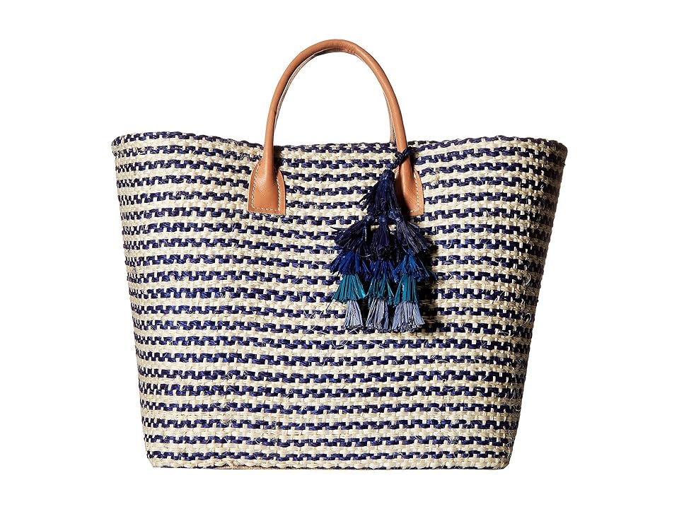 

Hat Attack Large Provence Tote (Navy Narrow) Tote Handbags