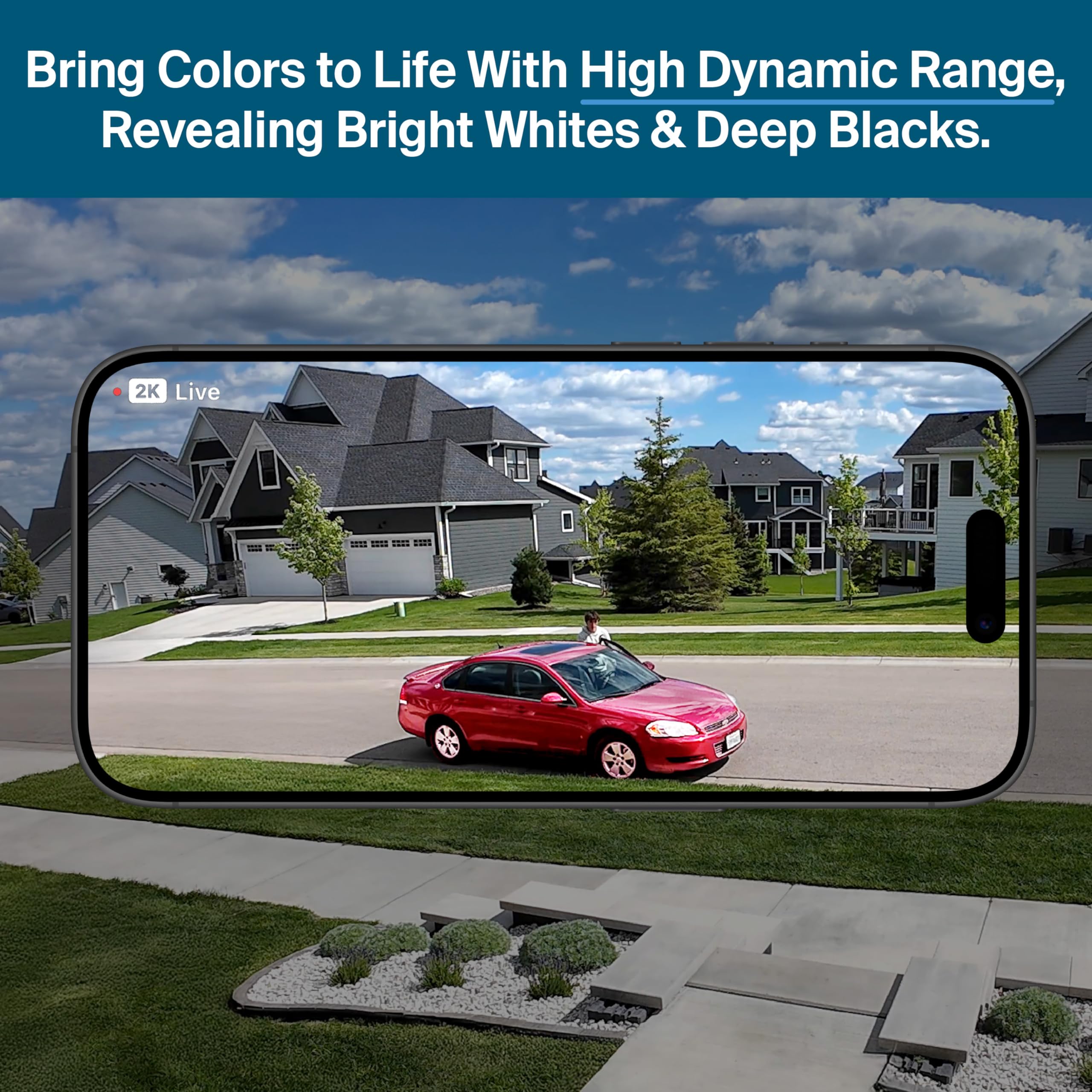 Arlo Pro Security Camera (6th Gen - 2025 Release) - 2K HDR, Battery Power, Event Captions, Emergency Response, 1-Month Trial of Secure Plan, 160° Field of View, Dual-Band WiFi, Spotlight, 3 Cam, White