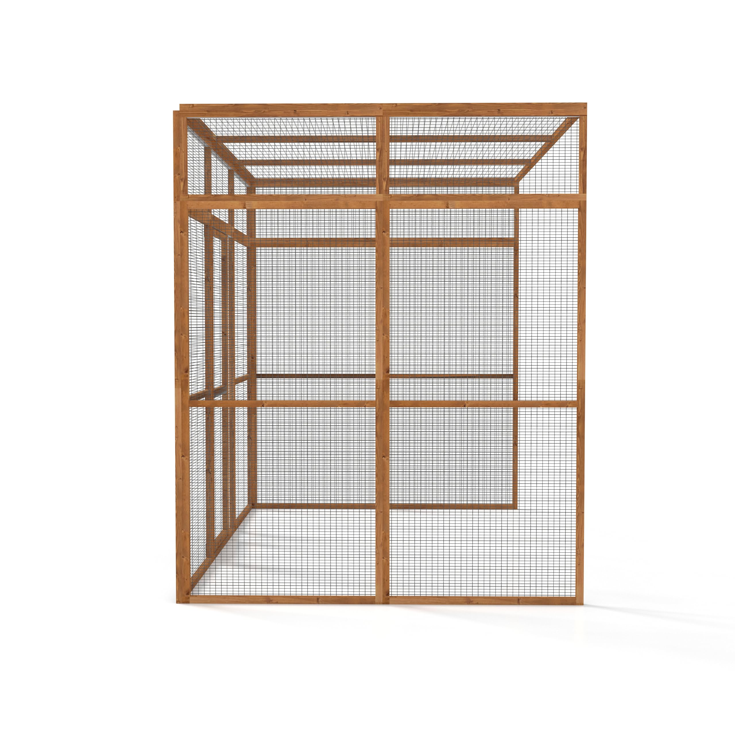 The Hutch Company 3 Sided Wingham Catio & Playpen – Outdoor Cat Enclosures, Shelves, Ramps & Accessories | Safe Outdoor Play for Cats 12 Different Sizes to suit all Homes (9ft│6ft│7.2ft) — view 3