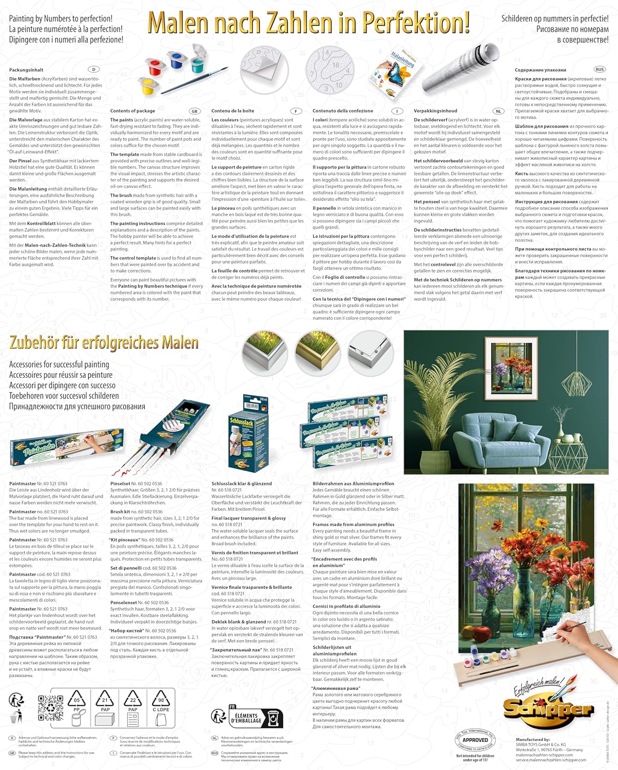 Schipper Flower Love Paint by Number Kit