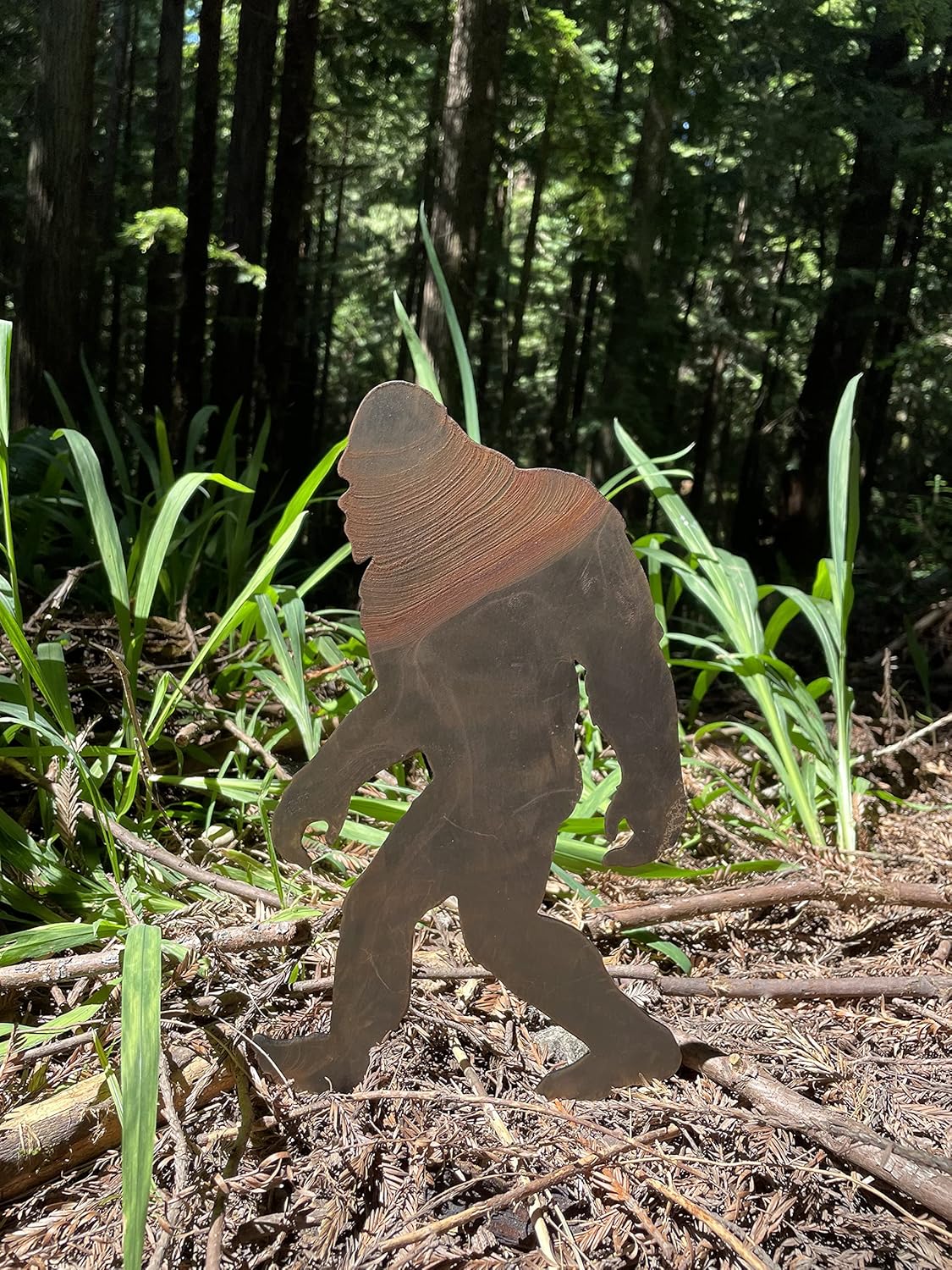 Bigfoot Walking Spike (Lawn Spike) - Lawn and Garden Ornament - Bigfoot/Sasquatch/Yeti Gift - Cold Rolled Steel - Made and Manufactured in USA