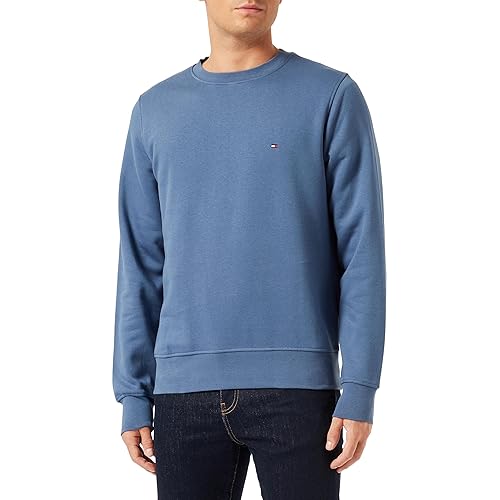 Immagine del prodotto Tommy Hilfiger Felpa Uomo senza Cappuccio, Blu (Faded Indigo), M