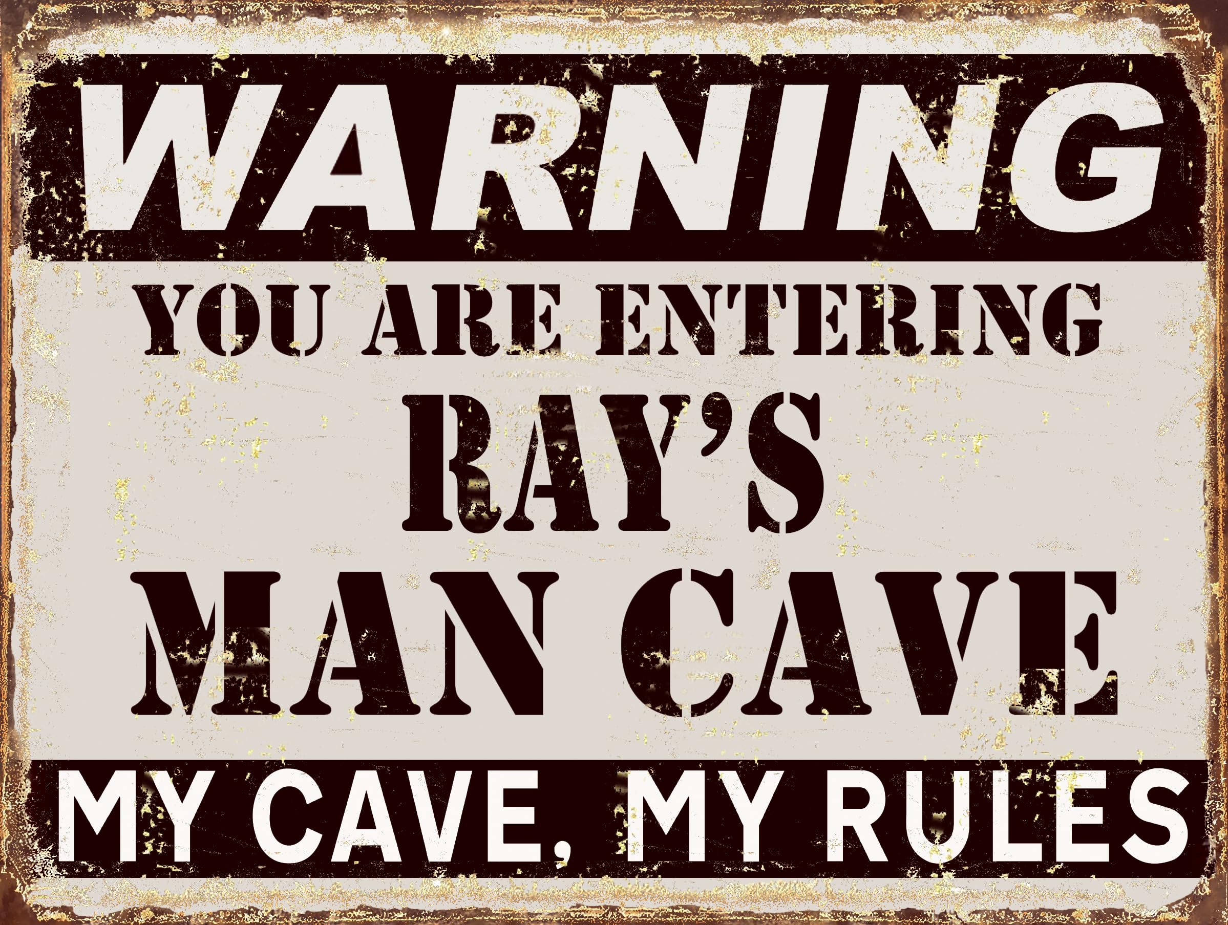 Shawprint Limited Ray's Man Cave Metal Retro Sign (Ray's)