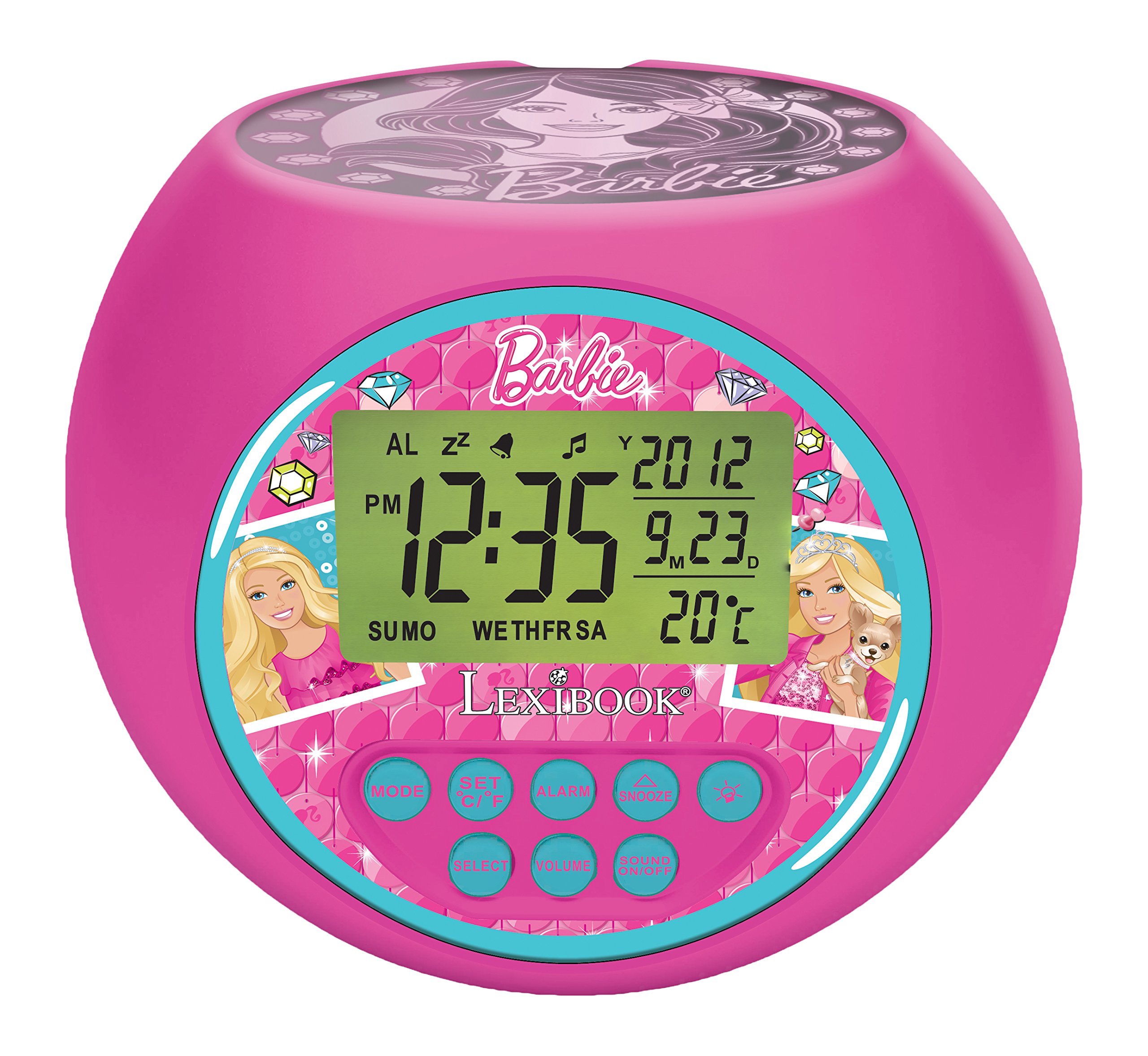Minions, GRU - Despertador con Proyector, Radio FM, Hora, días, Calendario, Alarma (Lexibook RL975DES) — view 9
