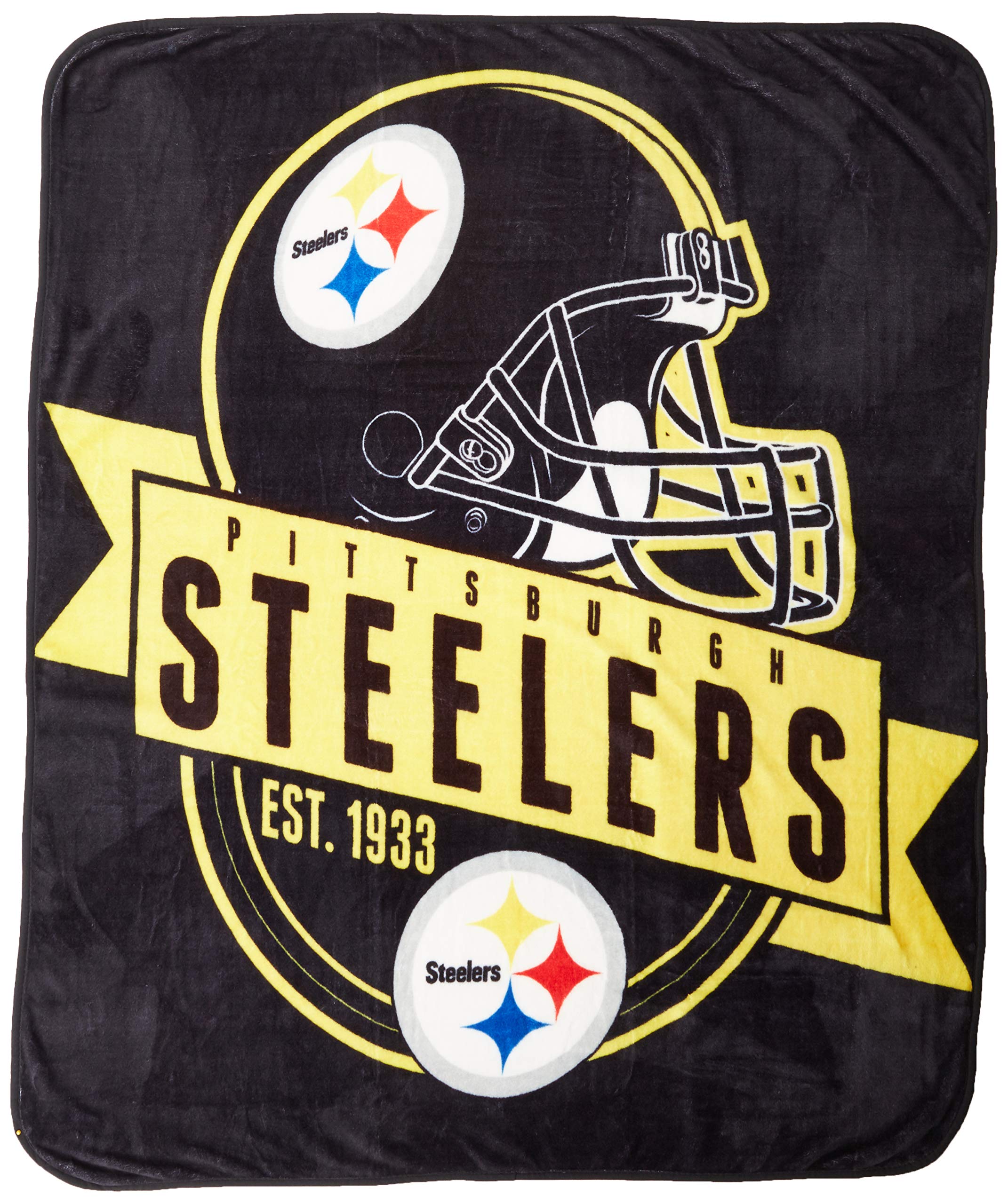 Northwest NFL Pittsburgh Steelers UnisexAdult Raschel Throw Blanket