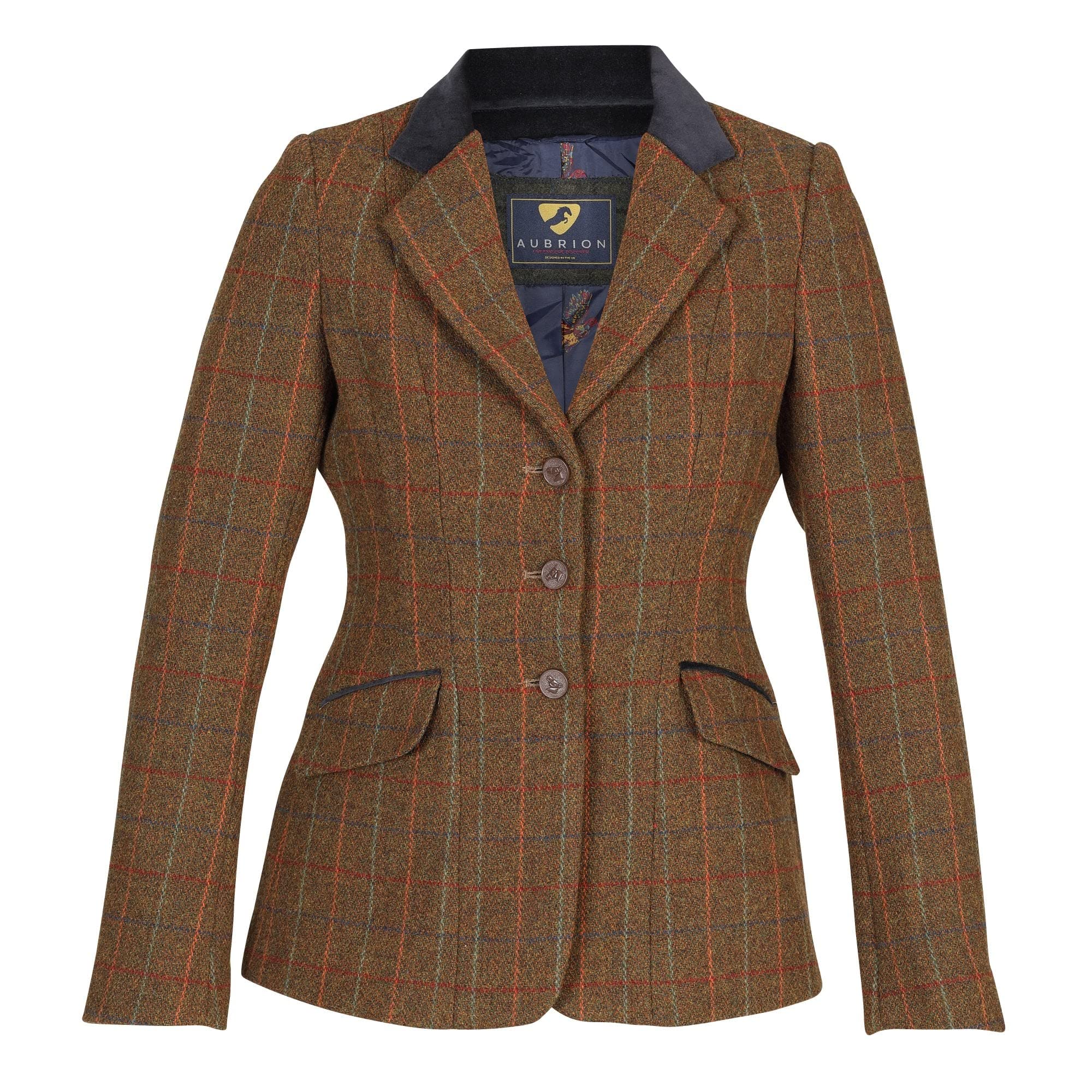 Shires Aubrion Saratoga Womens Riding Jacket - Rust Check