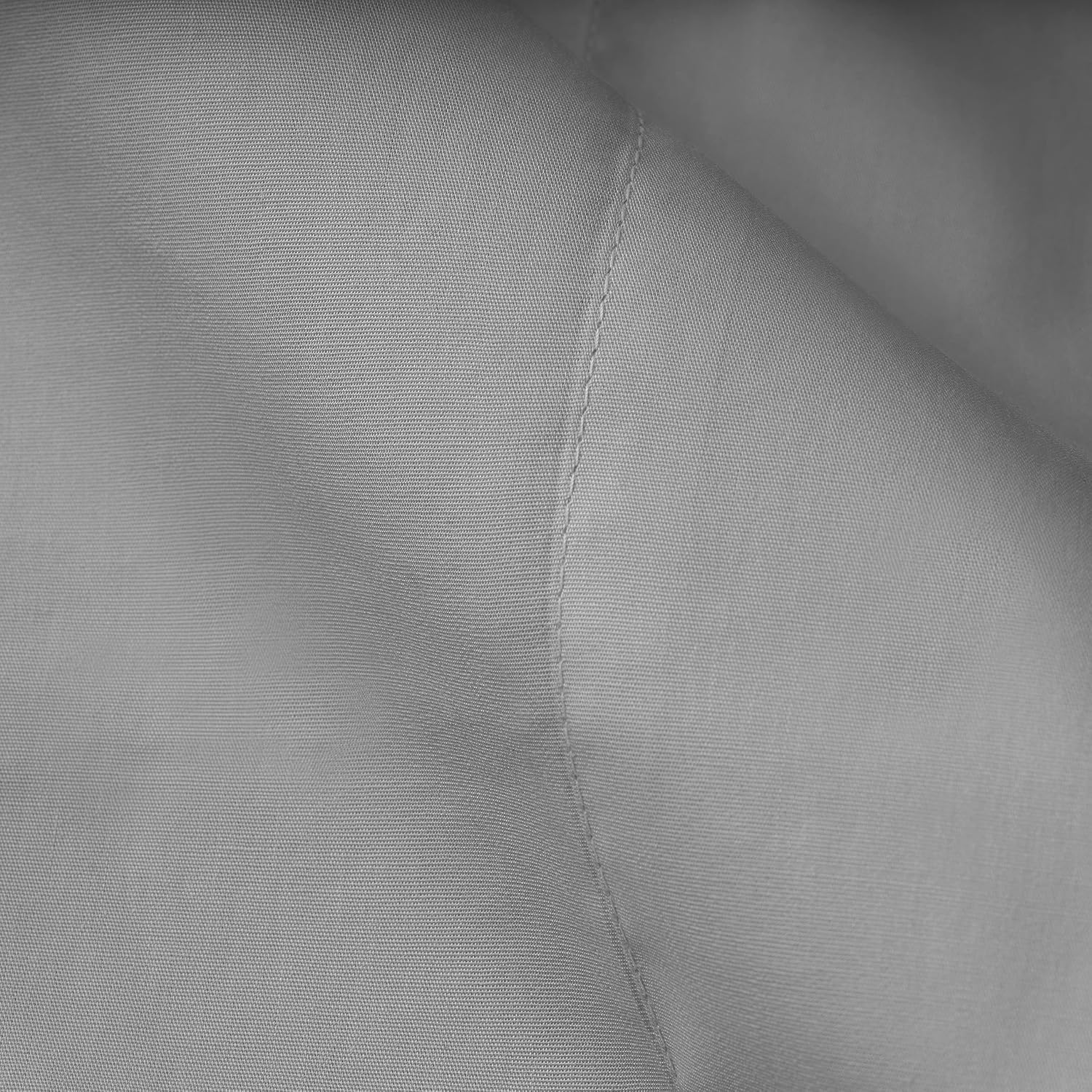 Welspun Basics 100% Cotton Percale Solid Sheet Sets |King Sheets | Dark Gray | Soft & Cool | Durable Bed Sheet Set | Oeko-Tex Certified | Made in Green | 1 Flat Sheet 1 Fitted Sheet 2 King Pillowcases