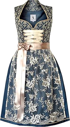 Alpenmärchen Dirndl Midi Dirndl Aimée - ALM667, Trachtenkleid