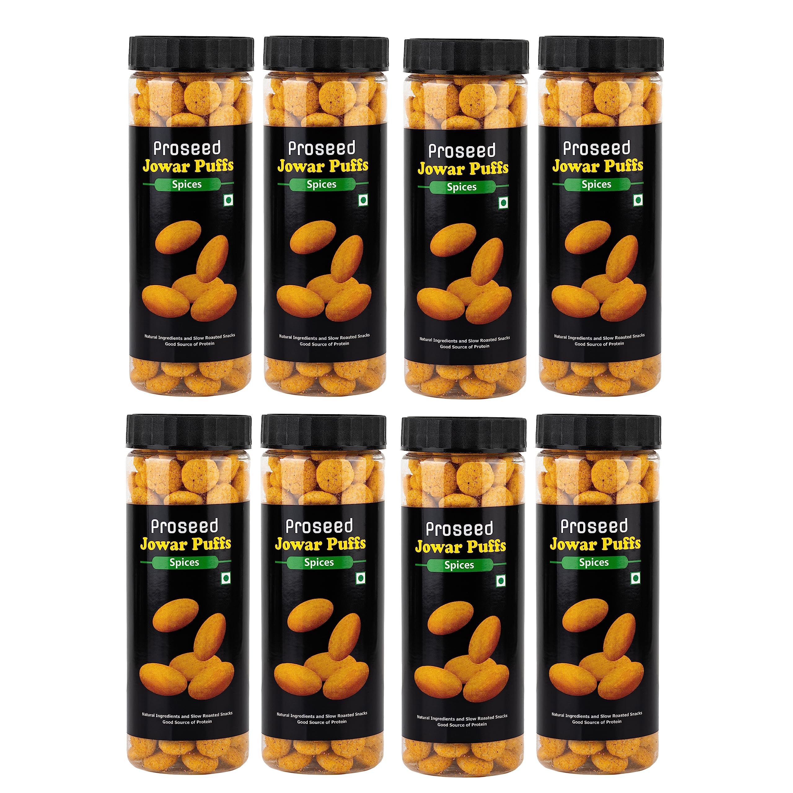 Proseed Jowar Puffs Spices 50G x 8 Slow Roasted Tasty Snacks | Millet Snack | 100% Veg | Gluten Free | No added Sugar | No Trans-Fat (50 Gram x Pack of 8) (B0C81WND6V) Amazon Price History, Amazon Price Tracker