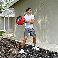 Vista 2 de ProsourceFit Bolas medicinales blandas, bolas de pared y ejercicios dinámicos de cuerpo completo, pesos codificados por colores: 6, 10, 14, 20 Lb.