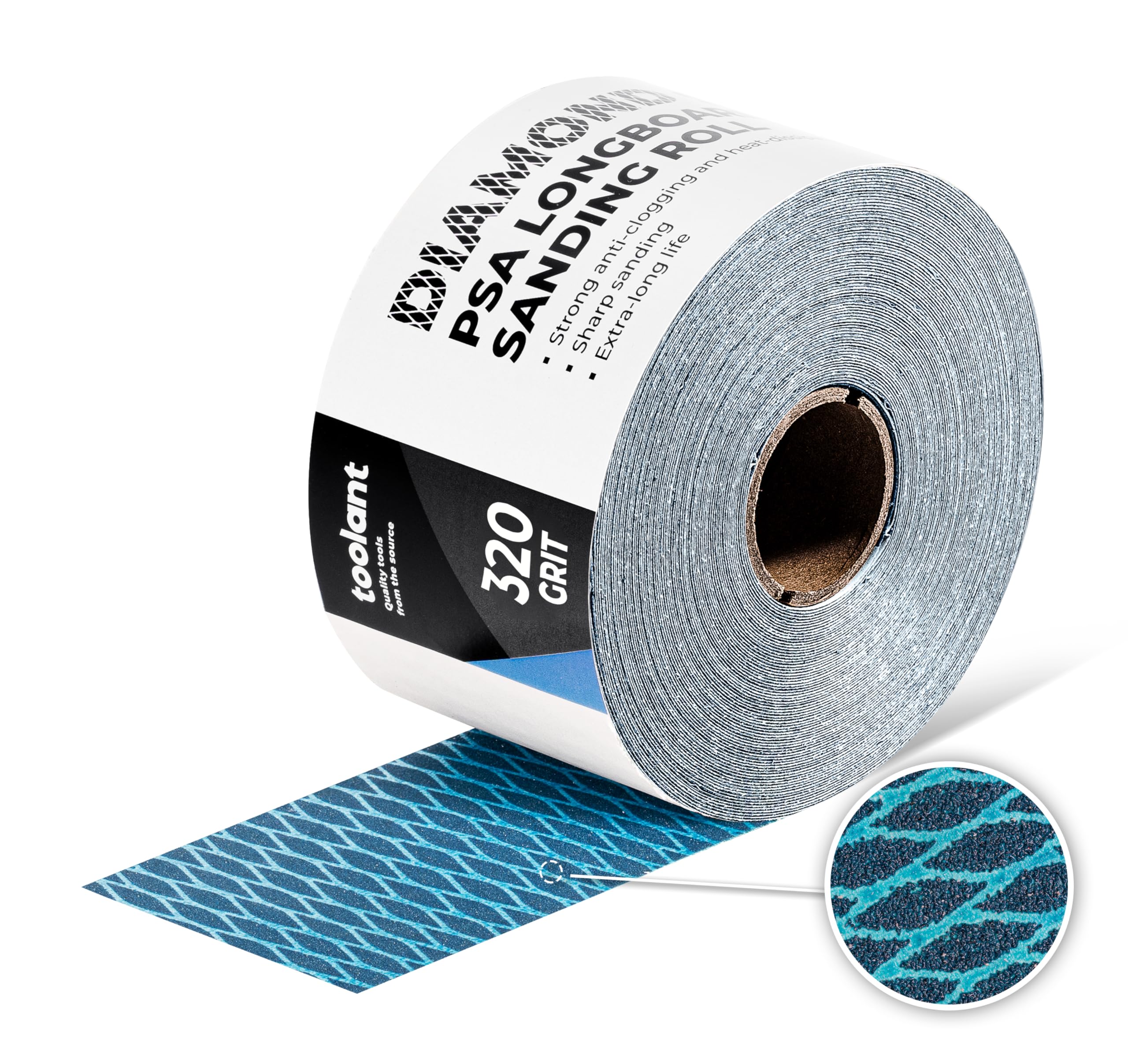 80 Grit Sticky Back Sandpaper Roll Dura-Gold Premium 2000 Grit Green Film PSA Longboard Sandpaper 20 Yard Long Continuous Roll, 2-3/4" Wide - Self Adhesive Sandpap Emery Cloth