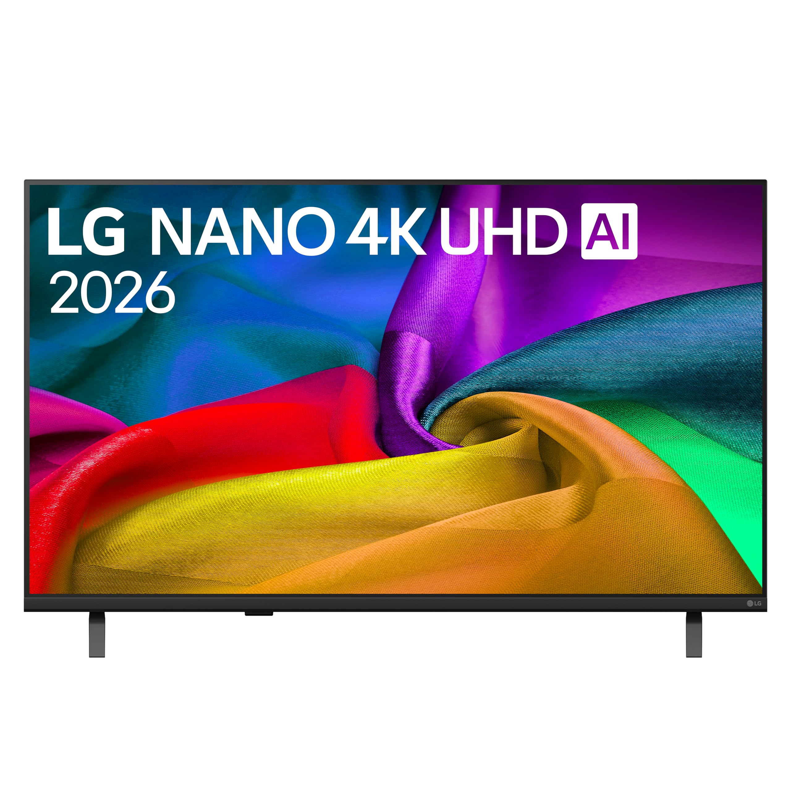 LG NANO Smart TV 4K UHD AI 43 pollici Serie NU8E 43NU8E0B3LA, Smart TV 4K, Processore con Nano Detail Enhancer, AI Chatbot, AI Concierge, HDR10 Pro, FILMMAKER Mode, Design Linear Flow, 3 HDMI, TV 2026