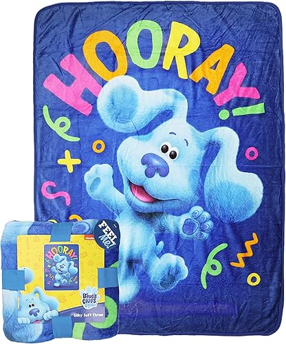 Miniatura 3 de Northwest Blues Clues - Manta de seda táctil, 46 x 60 pulgadas, azul hurra