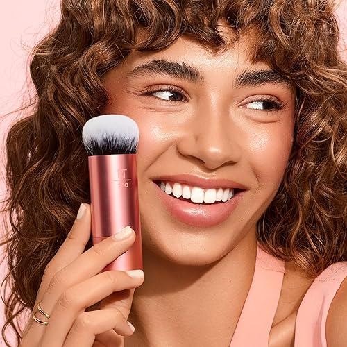 Miniatura 4 de Real Techniques Brocha de maquillaje de mezcla de burbujas, cepillo facial multiusos para maquillaje líquido, crema y polvo, cabezal de cepillo de
