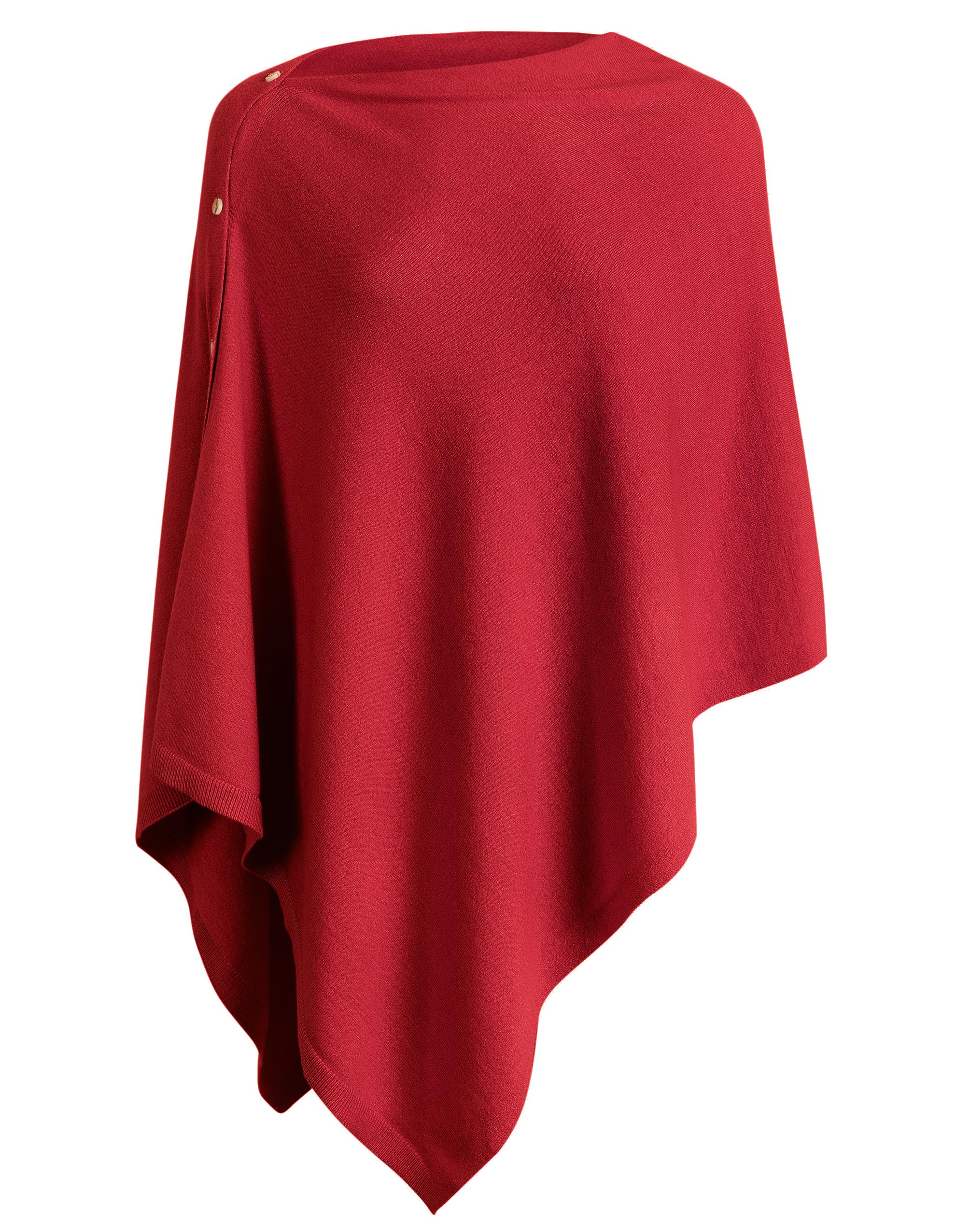 PULI Women's Versatile Knitted Shawls Scarf Poncho Sweater with Buttons Lightweight Spring Summer Fall Wraps