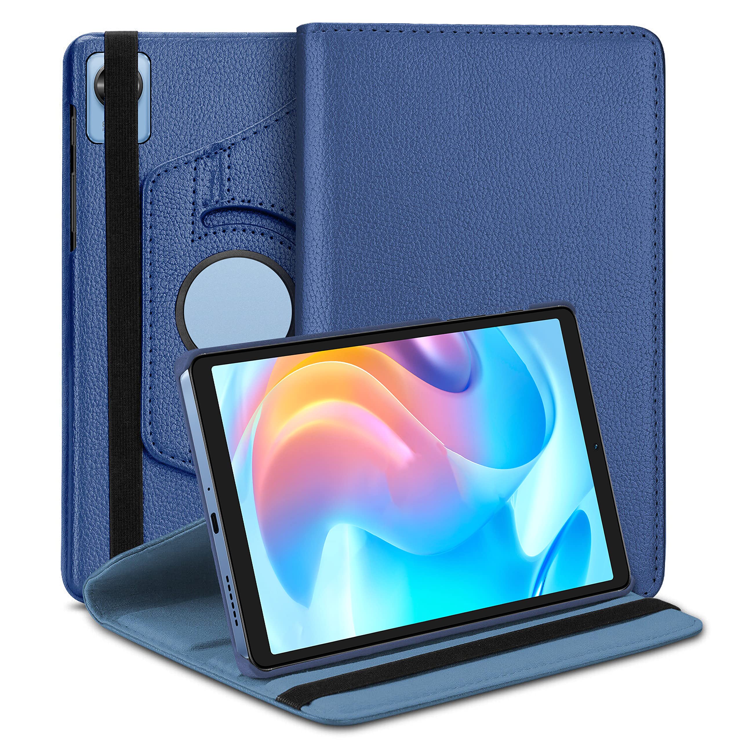 TGK Rotating Cover for Realme Pad Mini 8.7 Inch Tablet (Dark Blue) 360 Degree Leather Stand Case (B0B71H622M) Amazon Price History, Amazon Price Tracker