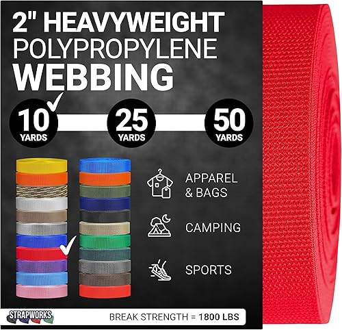 Vista 17 de Strapworks Correas de polipropileno pesado: correas de polietileno resistentes para reparación de equipos de bricolaje al aire libre Negro