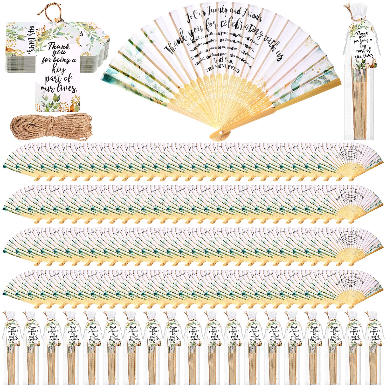 Éventail pliable en bois pour lutter contre la chaleur pendant les mariages