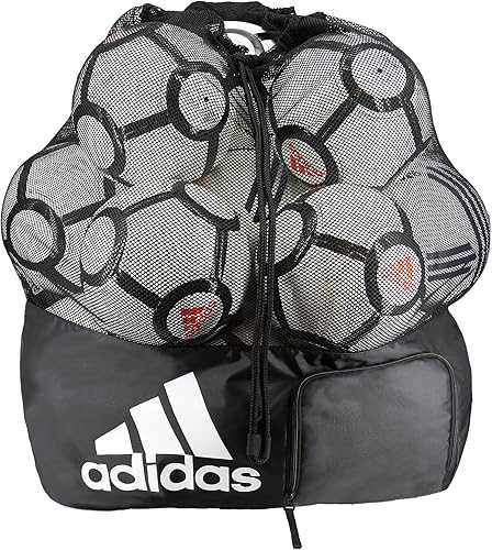 adidas Bolsa de pelota de estadio, NegroBlanco, Bolsa de pelota de estadio